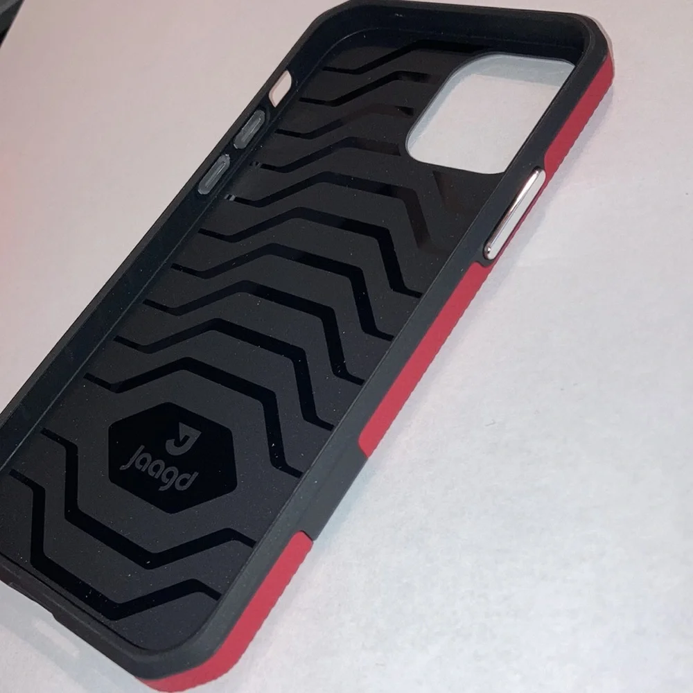 Jaagd Slim Case Compatible with iPhone 12 and iPhone 12 Pro - Case (Red)